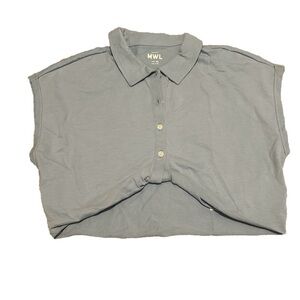 Madewell Blue Crop Button Down Size XS - Light Blue - Madewell - Crop NWT